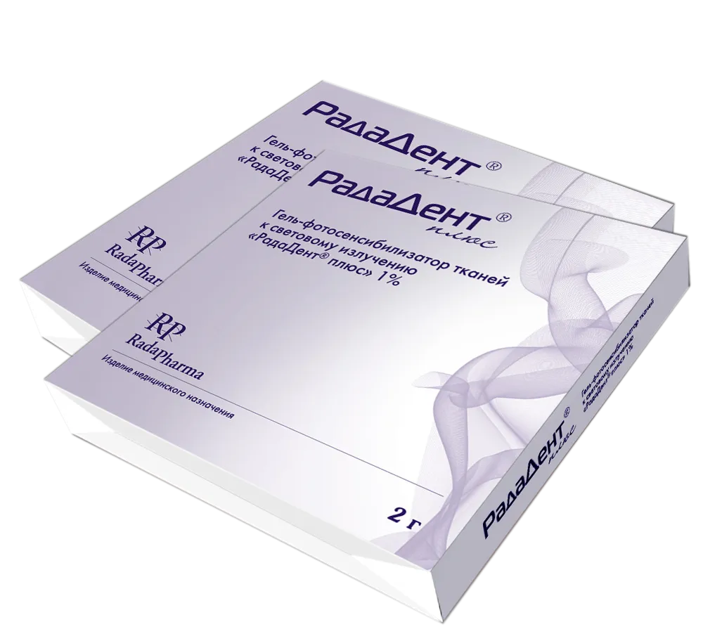 РадаДент плюс Гель, 1% концентрация, 1г., ( уп. 5 шприцев)