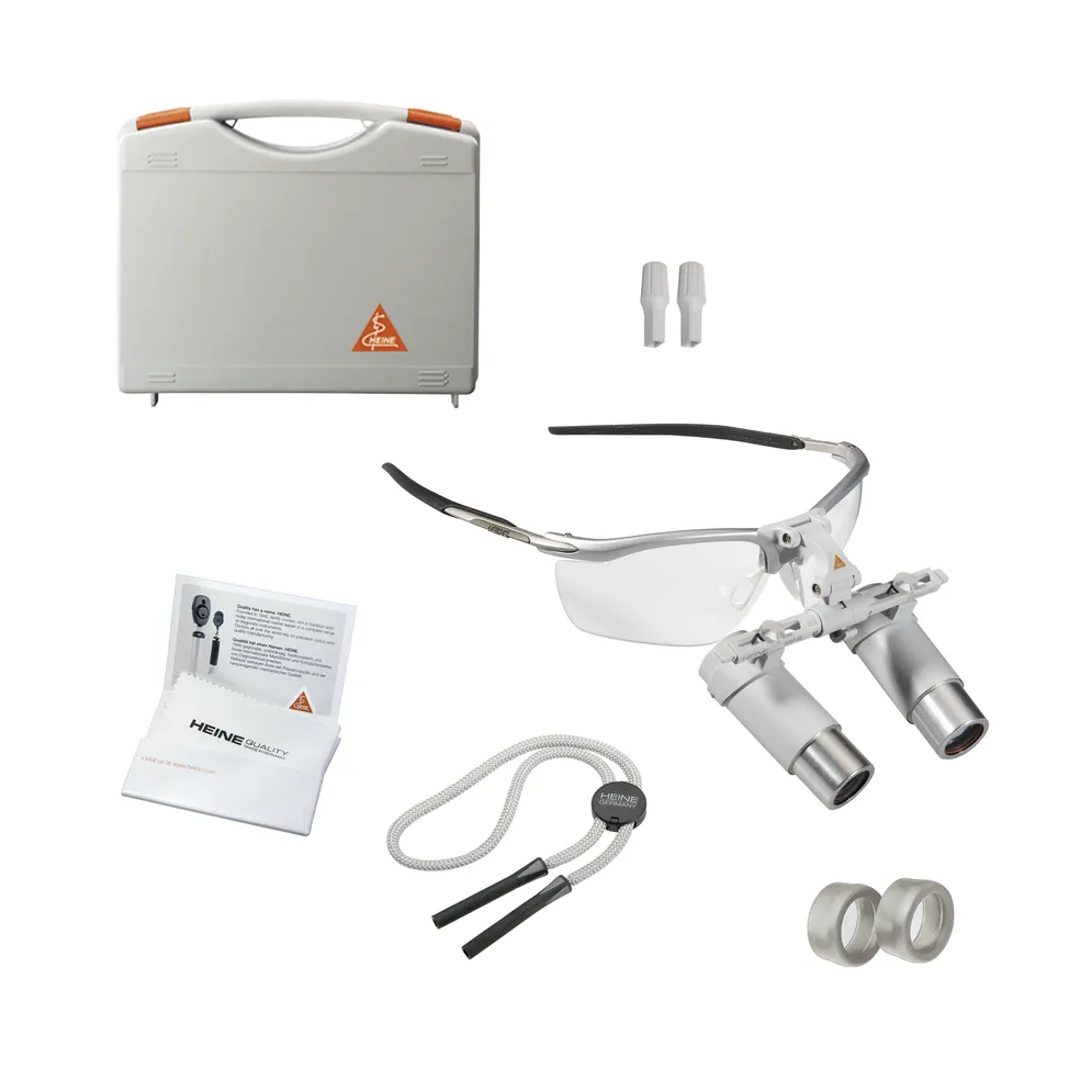 Бинокулярная лупа Heine HRP на очковой оправе S-Frame (6х, 340мм)