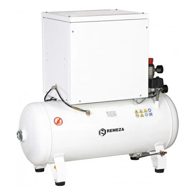 Компрессор Remeza КМ-100.OLD15ТК, на 3 установки, без осушителя, с кожухом, 100 л, 270 л/мин