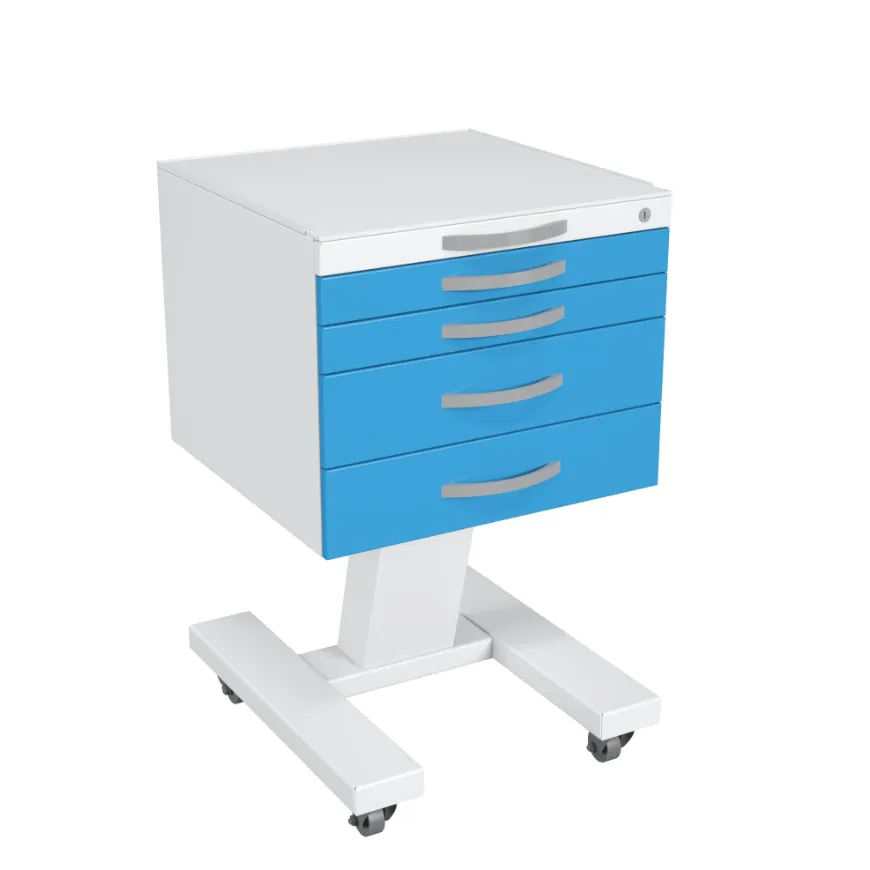 Столик медицинский подкатной ССМ-4.0 с центральным замком