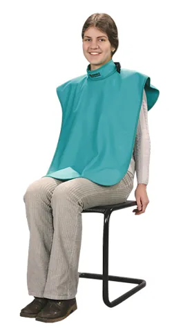 Фартук рентгенозащитный для пациента с воротником 0,35 Pb, винил, АМИКО