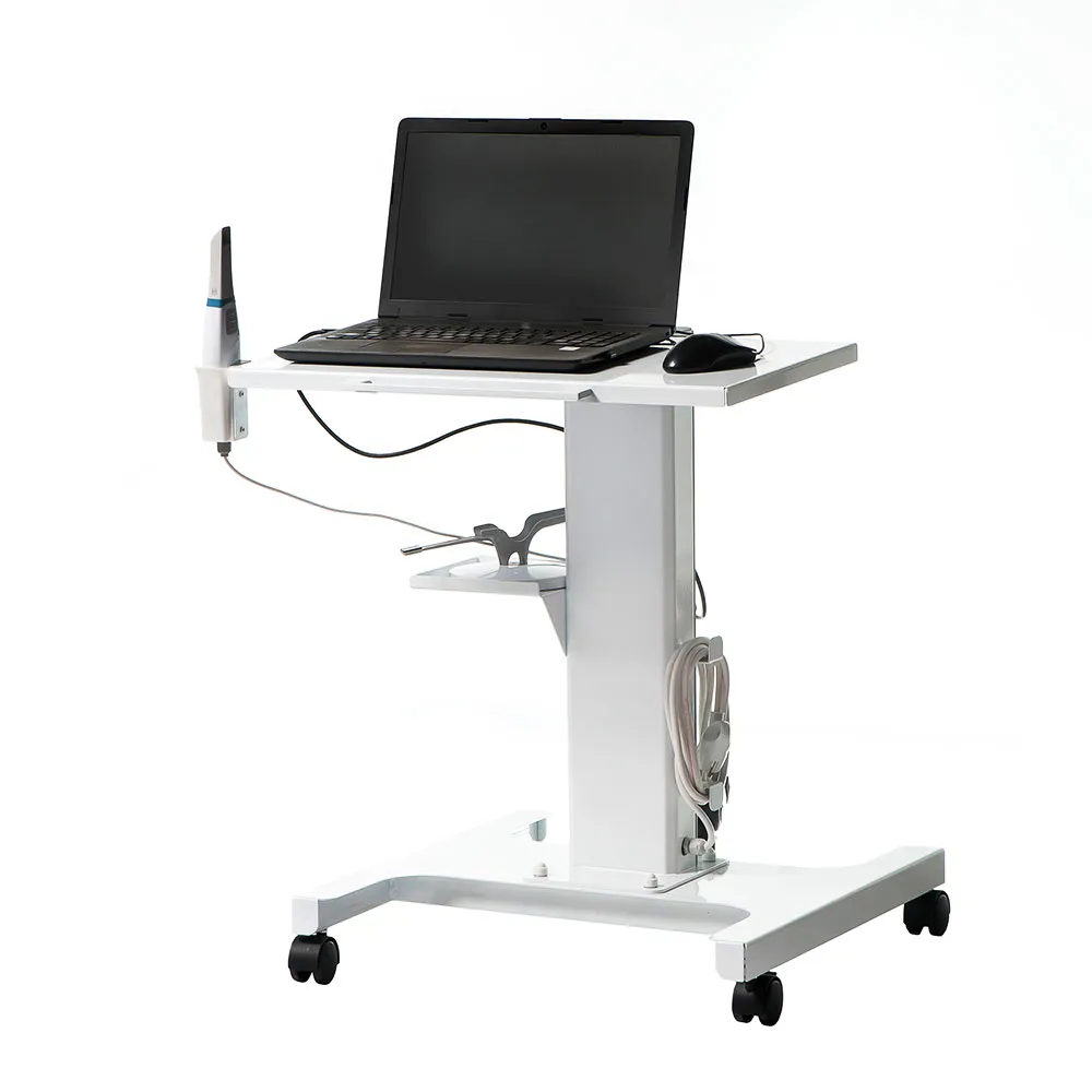 Стойка мобильная для работы с интраоральным сканером, при использовании ноутбука