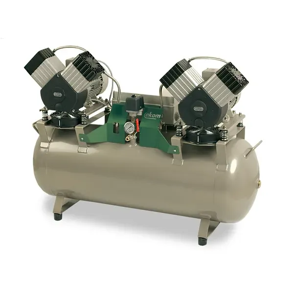 Компрессор EKOM DK50 2x2V/110S с кожухом, без осушителя