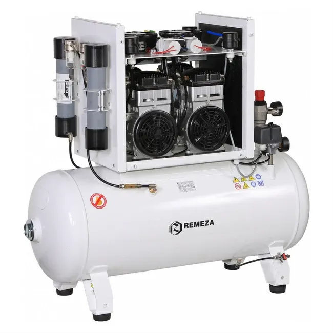 Компрессор Remeza КМ-100.OLD15ТКД, на 3 установки, осушитель мембранный, с кожухом, 100 л, 240 л/мин