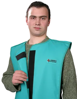 Фартук рентгенозащитный для пациента орто, двухсторонний 0,35 Pb, винил, АМИКО