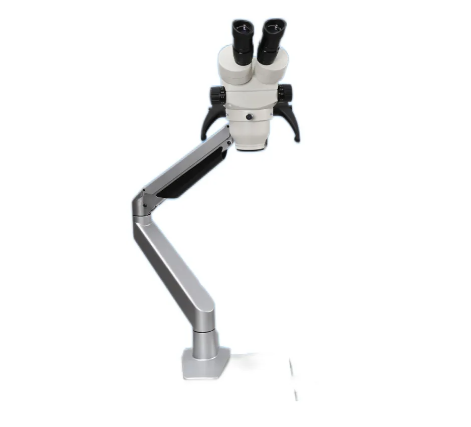 Бинокулярный стереомикроскоп ALLTION ASM-0745BS (7х-45x) на кронштейне с настольным креплением