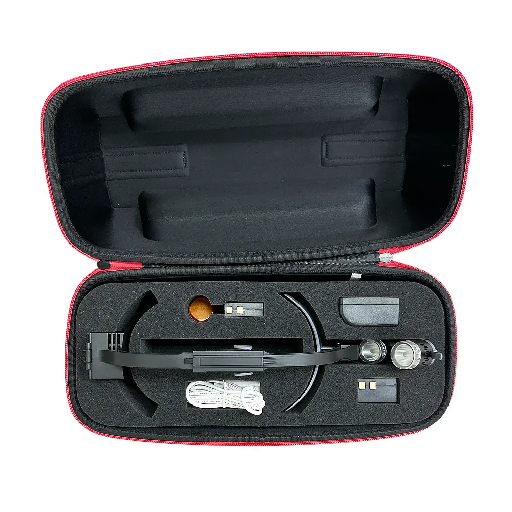 Осветитель iTS-12 NEW с бинокулярами 3,0х (Черно-серый)