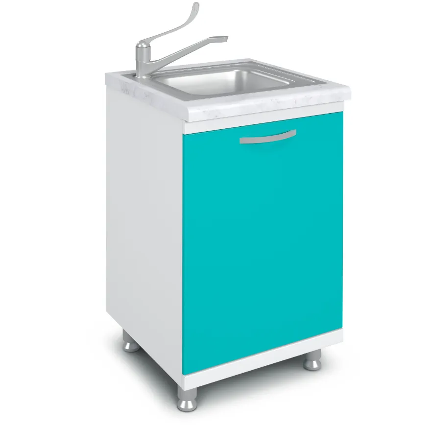 Тумба медицинская под мойку ТММ-1.0 (на опорах)