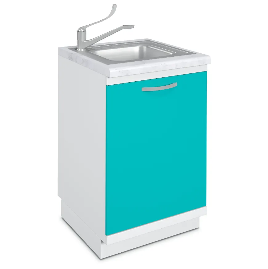 Тумба медицинская под мойку ТММ-1.0 (на подиуме)