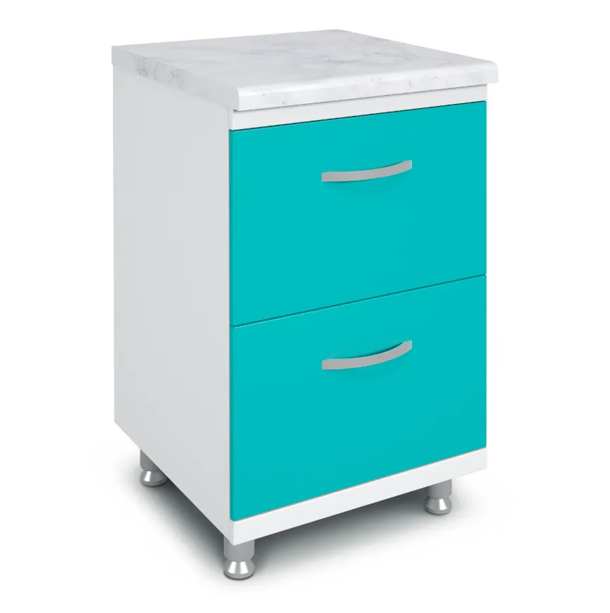 Тумба медицинская с ящиками ТМЯ-2.0 (на опорах)