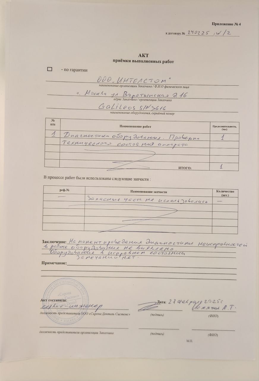 Компьютерный томограф Sirona Galileos (15х15 cm) б/у