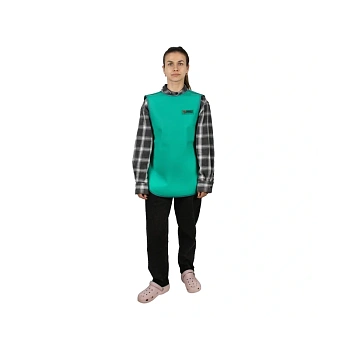 ФРЗД-Р-К - рентгенозащитный двусторонний фартук, детский, винил, зеленый цвет, 0.35 Pb мм | Спецмедприбор (Россия)